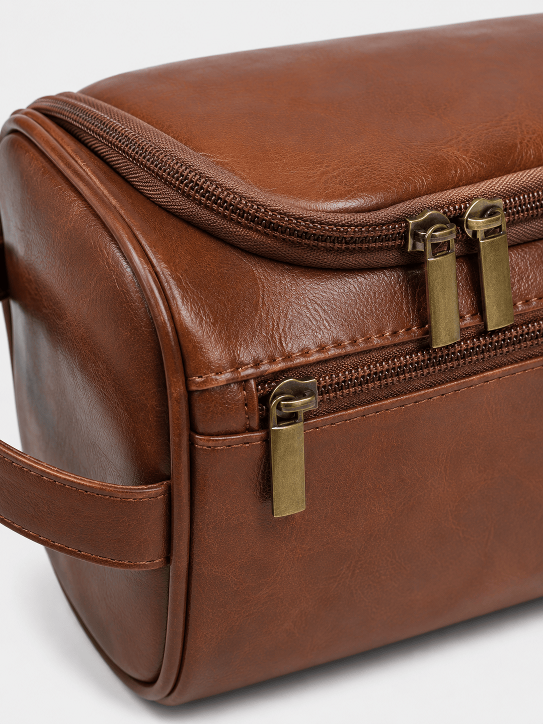 Sackovia Trousse De Toilette De Voyage Femme Cuir PU Marron