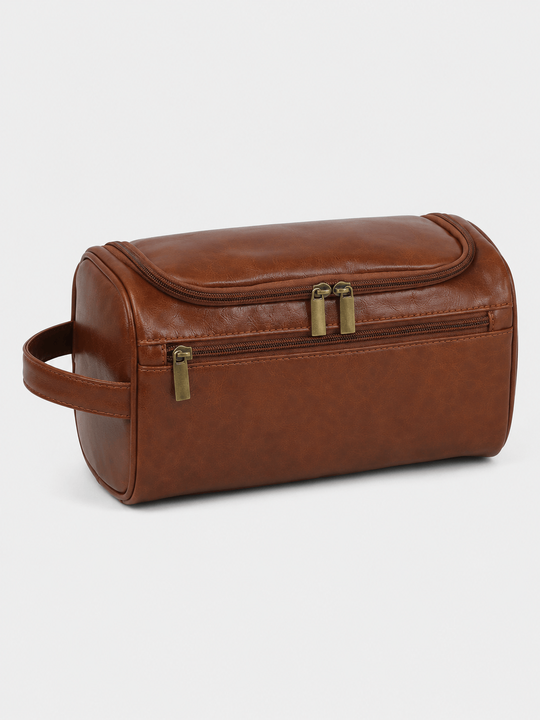 Sackovia Trousse De Toilette De Voyage Femme Cuir PU Marron