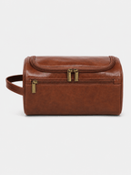 Sackovia Trousse De Toilette De Voyage Femme Cuir PU Marron
