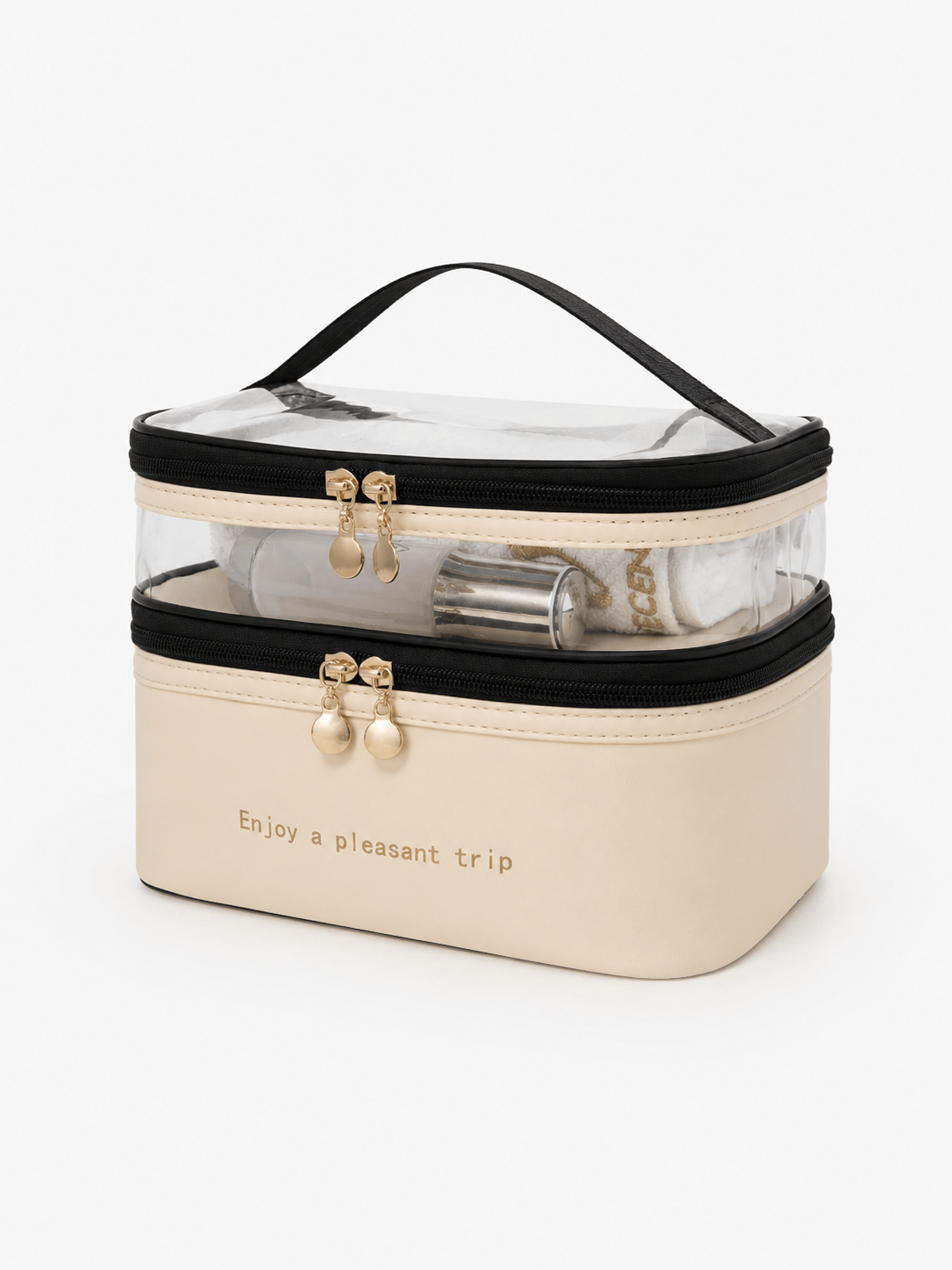 Sackovia Trousse De Toilette Double Compartiment Transparent