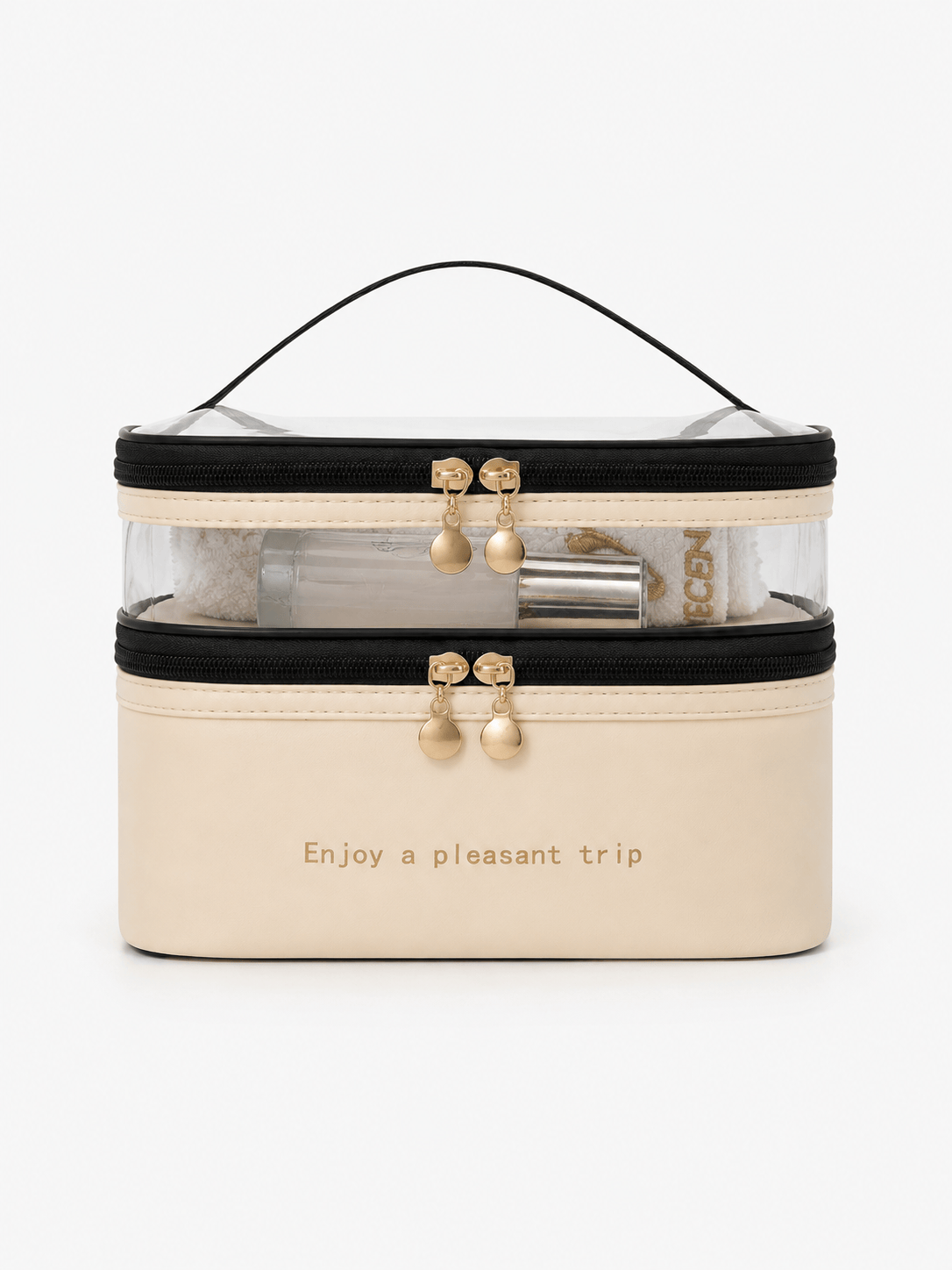 Sackovia Trousse De Toilette Double Compartiment Transparent