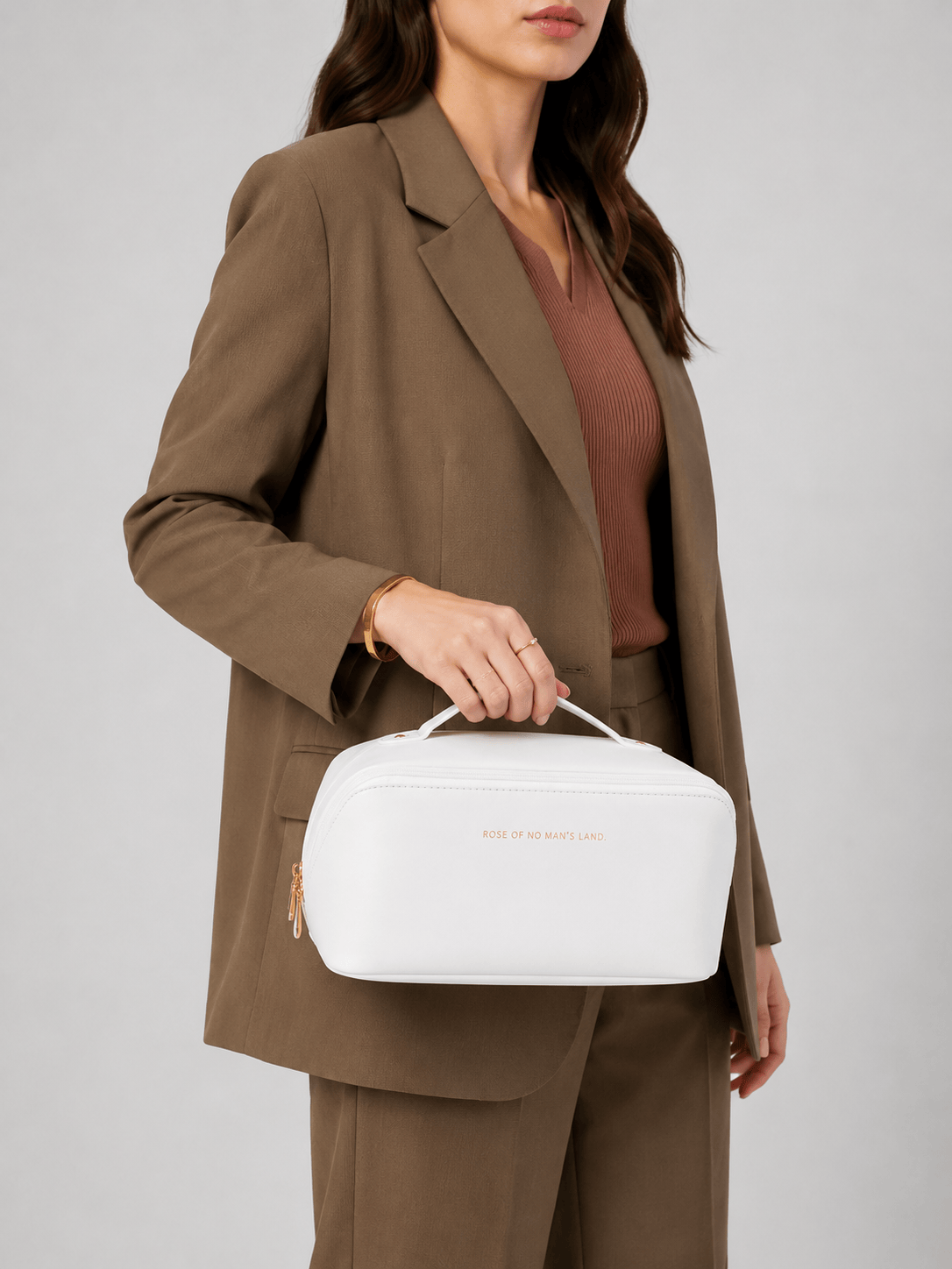 Sackovia Trousse De Toilette Pour Femme Compartimentée Beige