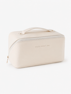 Sackovia Trousse De Toilette Pour Femme Compartimentée Beige