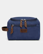 Sackovia Trousse De Toilette Pour Homme En Toile Garnitures En Cuir
