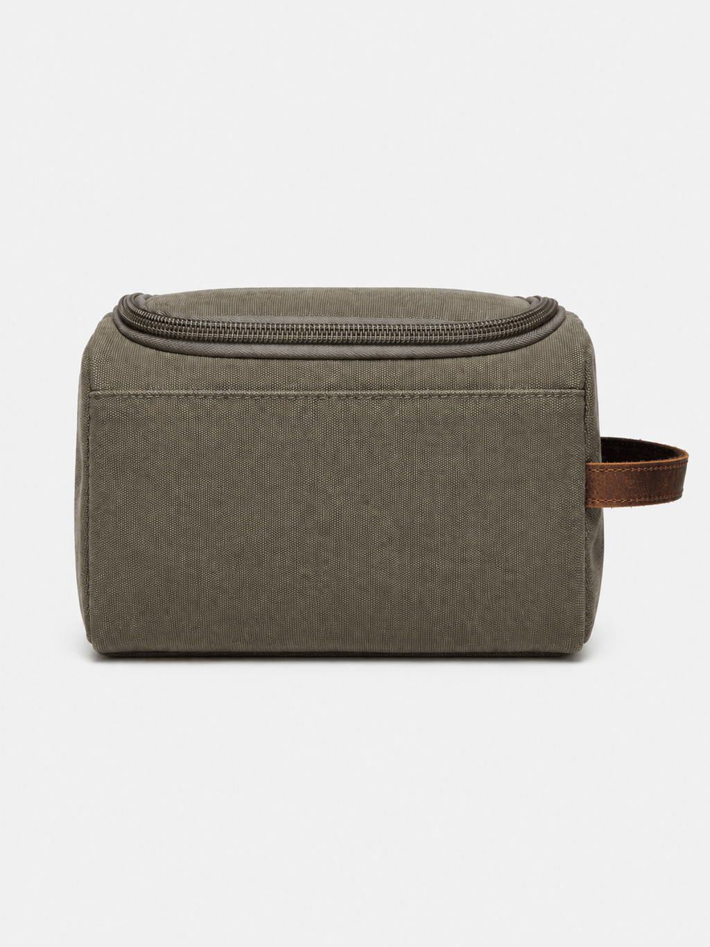 Sackovia Trousse De Toilette Pour Homme En Toile Garnitures En Cuir