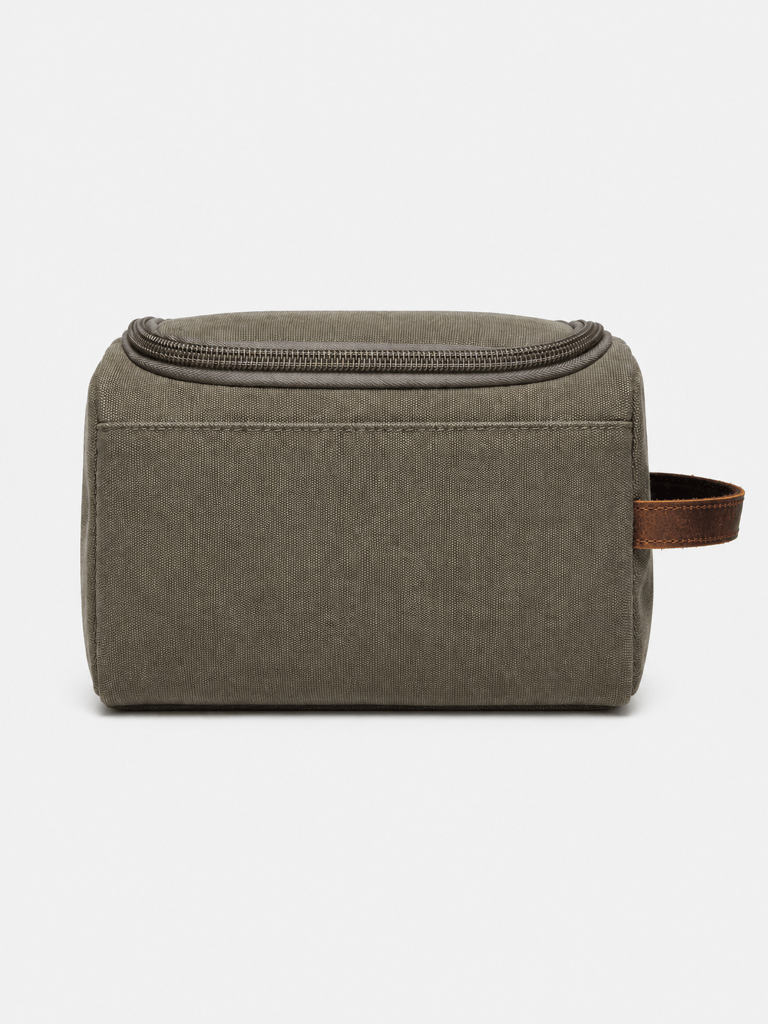 Sackovia Trousse De Toilette Pour Homme En Toile Garnitures En Cuir
